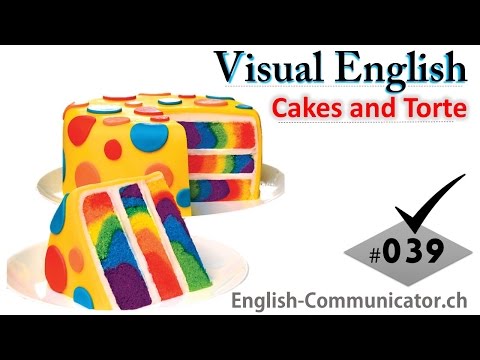 #039 Visual English Language Learning Practical Vocabulary Cakes and Torte Part 4